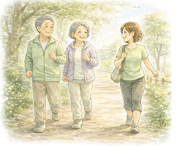 体に負担をかけすぎない、やさしい動き